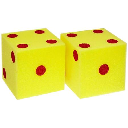 EVERRICH INDUSTRIES 5 in. Foam Dice with Numbers, 2PK EVAJ-0024